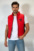 Doudoune sans manches rouge Céleste&Puissant