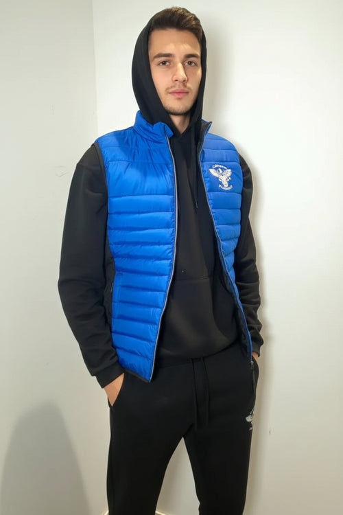 Doudoune sans manches bleue foncée Céleste&Puissant