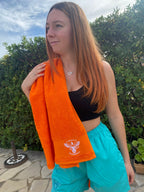 Serviette de bain orange Céleste&Puissant
