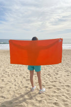 Serviette de bain orange Céleste&Puissant